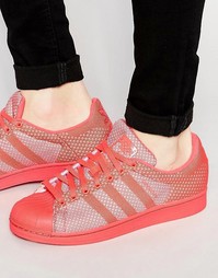 Плетеные кроссовки adidas Originals Superstar S75176 - Красный