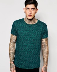 Зеленая футболка с узором Scotch &amp; Soda - Зеленый