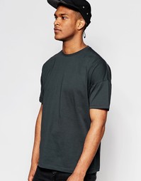 Черная oversize‑футболка ASOS - Выбеленный черный