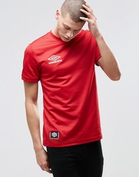 Футболка с маленьким логотипом Umbro - Красный