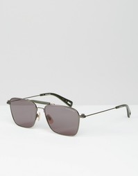 Солнцезащитные очки в квадратной оправе из пушечной бронзы G-Star Faer