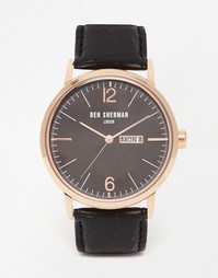 Часы с кожаным ремешком Ben Sherman Portobello - Черный