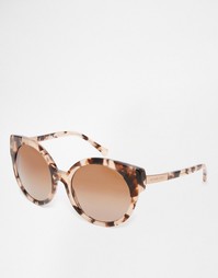 Большие круглые солнцезащитные очки кошачий глаз Michael Kors
