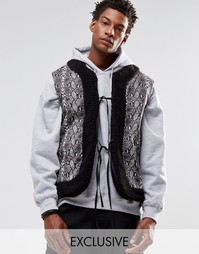 Двусторонний жилет Reclaimed Vintage - Черный