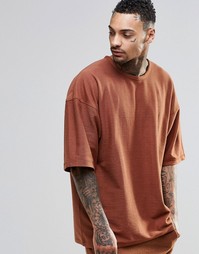 Oversize‑футболка Other UK - Красно-бурый