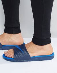 Шлепанцы Nike Benassi Solarsoft 705474-440 - Синий