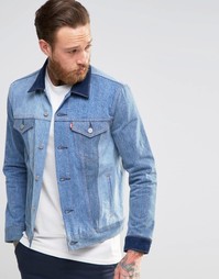 Джинсовая куртка слим с контрастными вставками Levi's May Celebration Levi's®