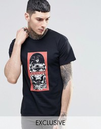 Футболка с принтом Ramones ASOS - Черный Reclaimed Vintage