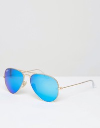 Солнцезащитные очки‑авиаторы с зеркальными стеклами Ray-Ban 0RB3025