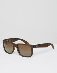 Солнцезащитные очки-вайфареры Ray-Ban 0RB4165 - Коричневый