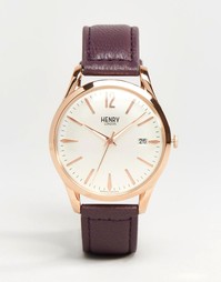 Часы с фиолетовым ремешком Henry London Hampstead HL39-S-0082