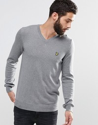 Джемпер с V-образным вырезом Lyle &amp; Scott - Серый