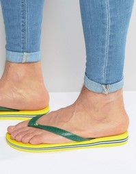 Бразильские шлепанцы Havaianas - Желтый