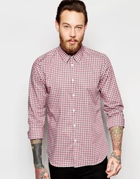 Приталенная рубашка в шотландскую клетку PS Paul Smith - Красный