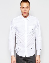 Рубашка с вышивкой в виде брызг Izzue - Белый