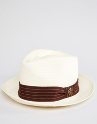 Соломенная шляпа-федора Goorin Snare - Белый