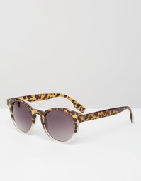 Круглые солнцезащитные очки в черепаховой оправе Jeepers Peepers