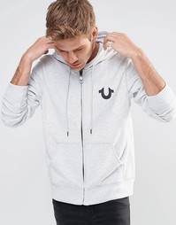 Худи с логотипом True Religion Crafted With Pride - Вереск-серый