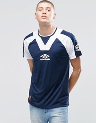 Футболка со вставками Umbro - Темно-синий