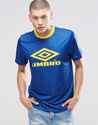 Футболка с большим логотипом Umbro - Синий