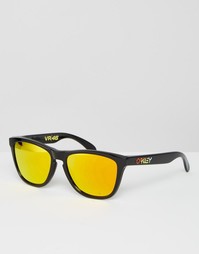 Квадратные солнцезащитные очки с желтыми стеклами Oakley Frogskin By V