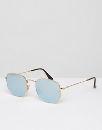 Круглые солнцезащитные очки-авиаторы с зеркальными стеклами Ray-Ban 0R