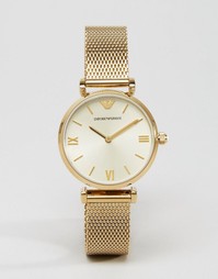 Золотистые часы Emporio Armani Gianni AR1957 - Золотой
