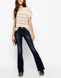 Расклешенные джинсы в стиле 70-х Esprit - Синий