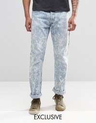 Джинсы с эффектом кислотной стирки Reclaimed Vintage Levis 501 - Синий