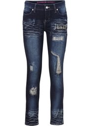Джинсы Skinny (синий «потертый») Bonprix