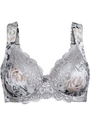 Бюстгальтер, чашка F (розовое дерево/с принтом) Bonprix