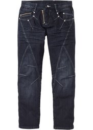 Джинсы Regular Fit Straight, длина (в дюймах) 34 (светло-серый деним «потертый») Bonprix