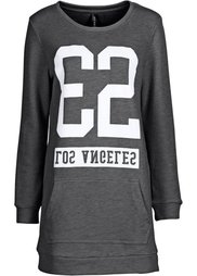 Трикотажное платье (розовый с рисунком) Bonprix