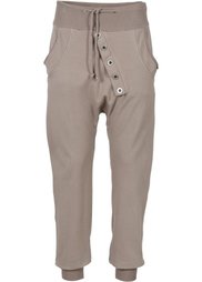 Трикотажные брюки с застежкой на ряд пуговиц (черный) Bonprix