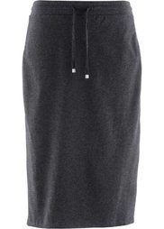 Трикотажная юбка дизайна Maite Kelly (светло-серый меланж) Bonprix