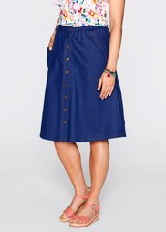 Трикотажная юбка дизайна Maite Kelly (ночная синь) Bonprix