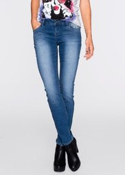 Джинсы Skinny (синий «потертый») Bonprix