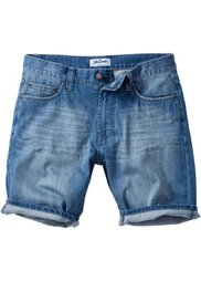 Джинсовые бермуды Regular Fit (темно-синий «потертый») Bonprix