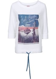 Легкий свитшот с рукавом 3/4 (синий джинсовый) Bonprix