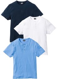 Футболка Regular Fit (3 шт.) (светло-серый меланж + антрацит) Bonprix