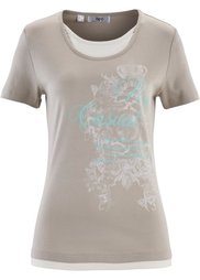 Футболка 2 в 1 (нежно-голубой) Bonprix