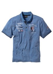 Футболка-поло Regular Fit (шиферно-серый) Bonprix