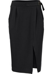 Трикотажная юбка с карманами (темно-оливковый) Bonprix