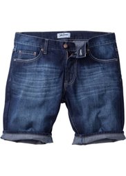 Джинсовые бермуды Regular Fit (голубой выбеленный «потертый») Bonprix