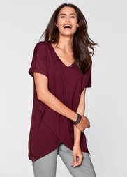 Футболка 2 в 1 с коротким рукавом (кленово-красный) Bonprix
