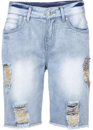 Джинсовые шорты (темно-синий «потертый») Bonprix