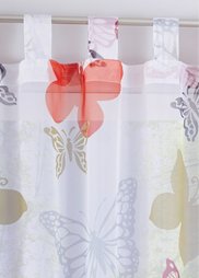 Гардина Индира (1 шт.), петли (различные расцветки) Bonprix