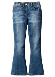 Джинсы Skinny с расклешенными брючинами, Размеры  116-170 (темный деним) Bonprix