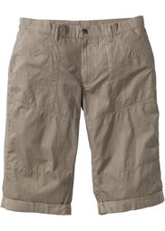 Удлиненные бермуды Loose Fit (серый в полоску) Bonprix