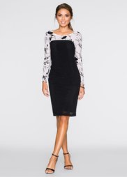 Платье (черный/белый) Bonprix